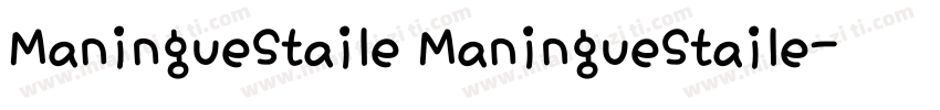 ManingueStaile ManingueStaile字体转换